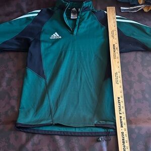 Adidas Teal and Black Half-Zip Jacket